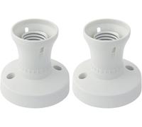 SEESUNO 2Pcs E27 Ceiling Rose, E27 Lamp Holder, Ceiling Light Fitting for Bulb Conversion
