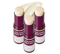 SEESUNO 3 Pcs Calcium Volume Multi Balm, Anti Aging Sagging Wrinkles Core Moisturing Stick for Eyes Face Neck Body