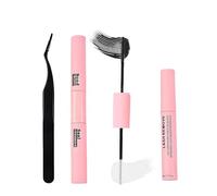 SEESUNO 3PCS Bond and Seal Lash Glue Set for DIY Eyelash Extensions, Cluster Eyelash Glue, Lash Remover and Tweezers