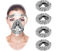 SEESUNO 4 Pack Mask Liners, Reusable & Hypoallergenic Cushion Covers, Prevent Air Leaks & Red Marks for Most Full Face Masks, Enhance Comfort, Reduce Noise & Skin Irritation (Grey)