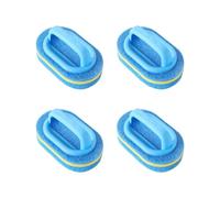 SEESUNO 4 Pcs Bathroom Cleaning Sponge, Multi-purpose Triple Layer Thickened Bath Cleaning Sponge with Handle for Bathtub Tiles Sink
