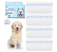 SEESUNO 40 Pcs Disposable Dog Boots for Injured Paws Waterproof, Non-woven Fabric Lining Soft Dog Paw Protectors for Indoor & Outdoor