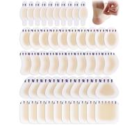 SEESUNO 50Pcs Blister Plasters for Feet, Invisible Heel Plasters for Rubbing Shoes Suitable for Toe Feet Heel Finger Blisters Protect, Waterproof