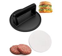 SEESUNO 6.3 Inch Burger Press Patty Maker, Heavy Duty Smash Burger Press for Hamburger, Bacon, Meat, Steak, Patty, Sandwich, Includes 100 PCS Silicone Oil Paper