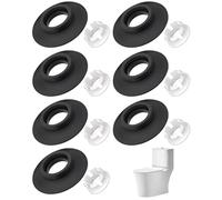SEESUNO Flush Valve Seal for Ideal Standard Flush Valves SV01967, 7Pcs Silicone Toilet Cistern Flapper Kit with 7Clip Specific Fit