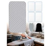 SEESUNO Ironing Mat, 7 Pcs Portable Thicken Travel Ironing Pad Set for Tabletop, Bed