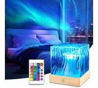 SEESUU Ocean Wave Projector Shower Light, 16 Color Switchable with Remote, Mood Northern Lights, Waterproof Shower Lamp Bathroom Ambient Lighting,Gifts for Women