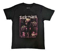Seether Beat Down Band Logo T-Shirt in Black | Size: XL Seether Black XL