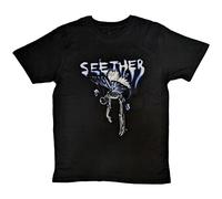 Seether Men's Butterfly T-Shirt in Black | Size: Large Seether Black L