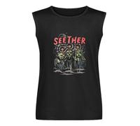 Seether Mind Control Unisex Sleeveless T-Shirt Vests Top Black Mens Tank Tee XL