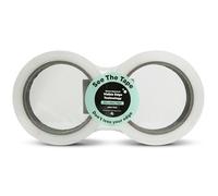 SeeTheTape Cellotape (2 Rolls), 66m x 24mm - Super Clear Tape, Durable, Extra Long, 50 Micron Thickness - Patent Approved Visible Edge Technology, Clear and Visible Edge