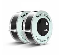 SeeTheTape Cellotape (2 Rolls), 66m x 24mm - Super Clear Tape, Durable, Extra Long, 50 Micron Thickness - Patent Approved Visible Edge Technology, Clear and Visible Edge