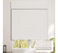 SEEYE Cordless Bamboo Blinds Shades, Light Filtering Bamboo Roller Shades Natural Roman Blind Shade, Roll Up Blind for Windows, Easy to Install for Door, Bedroom, 40" W x 64" H, White