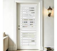 SEEYE Cordless Zebra Blinds for Window, French Door Blinds Free-Stop Roller Window Shades with Valance 18" W x 64" H, 95% Blackout Window Treatment Sheer Blinds & Shades Easy to Install, White