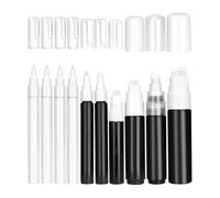 Sefdrert 10 Pack Refillable Paint Pens Empty Marker Clear Paint Pens Empty for Oil Water, Watercolor Painting, Doodling, Paper Drawing Markers Pen Accessories