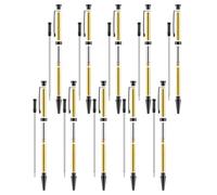 Sefdrert 10 Pcs Pen Kits for Wood Turning 7mm Slimline Pen Twist Kit with Refill Lathe Turning Supplies Black