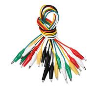 Sefdrert 10Pcs 5-Colors Double Ended Alligator Clips Test Lead Jumper Wire 50cm