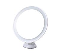 Sefdrert 10X Smart Makeup Magnifying Mirror LED Supplementary Light Mirror Suction Cup Wall-Mounted for Vanity Bathroom Travel