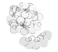 Sefdrert 150 Pieses Metal Rim Tags Key Tags 1.57 Inch Round Paper Tags with Metal Rings for Car Keys and Door Keys