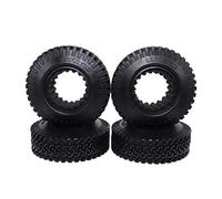 Sefdrert 4Pcs RC 1:10 Crawler Beadlock Wheels Tire 1.9 Inch Tire 98mm Tyre for RC Car Truck Axial SCX10
