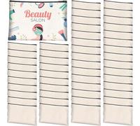 Sefdrert 50Pcs Sublimation Blank Canvas Makeup Bags, Bulk Blank DIY Heat Transfer Cosmetic Makeup Bags for Bridesmaid Makeup Bag