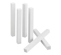 Sefdrert 6Pcs White Corundum Grinding Whet Stone Pottery Tools 10Cm Sculpture Scraper Clay Extruder Tool for Clay Art Craft DIY