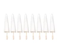 Sefdrert 8PCS Paper Parasol Wedding Umbrella Party Favor 40cm Bamboo Umbrellas for Bridal Shower Centerpieces Photo Props