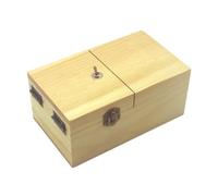 Sefdrert B Useless Box with Surprises Wooden Useless Box Fully Assembled Toy for Adults and Children Easy to Use Light Wood Color