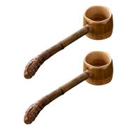 Sefdrert Chinese Retro Water Scoop Wine Raisin Wine Scoop Long Handle Scoop Household Water Scoop,A