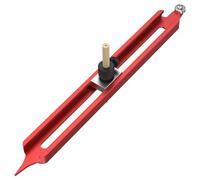 Sefdrert Contour Gauge Scribe Tool, Precise Profile Scribing Ruler with Adjustable Pencil Holder, Woodworking Edge Corner Gauge