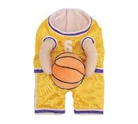 Sefdrert Dog Basketball Player Costume with Ball Dog Basketball Costume Funny Dress Up Sports Outfit Halloween Cosplay for Pets B