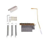 Sefdrert Gold Guitar Tremolo Bridge Arm Springs with Boat Jack Socket Set for Electric Guitar Parts Accessories