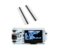 Sefdrert Nerdminer 119KH/S Hash Rate 0.96 Inch OLED Screen Bitcoin Solo Miner Nerd Miner BTC Lottery Miner Soldering Pin Header
