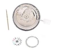 Sefdrert NH35/NH35A Movement+Movement Steel Stem+Week Dial Replacement Spare Parts Accessories Calendar Dial Kit High Accuracy Automatic Mechanical Watch Movement