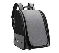 Sefdrert Portable Bird Carrier Cage Bag Breathable Parrot Out Backpack Pet Travel Box Carrier for Large and Small Birds,Grey