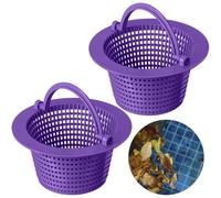 Sefdrert Skimmer Basket for Inground Pool Swimming Pool Skimmer Basket Handle Pool Strainer Basket Purpler