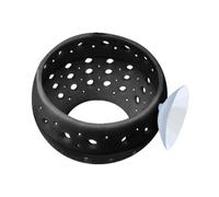 Sefdrert Small Hole Hollow Fish Cave Aquarium Decor with Suction Cup Fish Tank Decoration Fish Toys Aquarium Cave BLACK