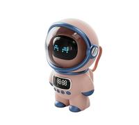 Sefdrert Smart Astronaut Bluetooth Speaker Portable Stereo Ai Interactive Audio with Alarm Clock Support TF/FM Table Clock Pink
