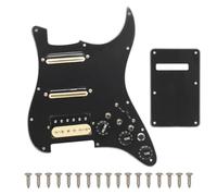 Sefdrert SSH-Coil Splitting Electric Guitar Pickguard 2 Mini Humbucker + 1Humbucke+Silence Switch Loaded Prewired Scratchplate B Easy Install
