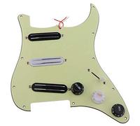 Sefdrert SSS 11 Hole Electric Guitar Loaded Pickguard Prewired Scratch Plate with 3 Dual Rail Humbucker Pickup