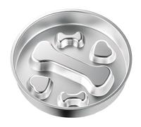Sefdrert Stainless Steel Dog Bowls - Non-Slip Metal Dog Bowl for Large & Medium Breeds, Puppy Puzzle Feeder Food Dish Bone
