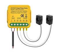 Sefdrert Tuya WiFi Smart Power Meter with Current Transformer Sensor Clamp 80A Energy Meter,2CH