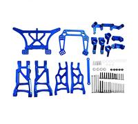 Sefdrert Upgrade Aluminum Alloy Chassis Arm C Seat Rear Stub Axle Parts Kit for 1/10 2WD Slash Stampede Parts,1