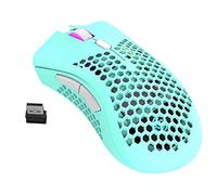 Sefdrert Wireless Gaming Mouse Honeycomb Shell 6 Programmed Buttons 3 Adjustable DPI USB Receiver RGB Gamer Mice Mouse-Blue