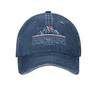 Sefgaen Cap Colorado Mountains Cap for Women Baseball Caps Graphic Cap, Navy Blue, One Size