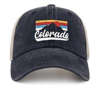 Sefgaen Cap Colorado Mountains Cap Women Dad Hats with Design Hat, Purplish Blue04, One size