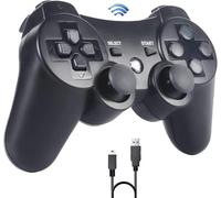 Sefitopher Wireless Controller for PS3, Bluetooth Gamepad with DualShock & Charging Cable, Compatible with PlayStation 3 (Black)