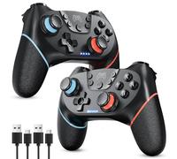 Sefitopher Wireless Pro Controller Compatible for Nintendo Switch & 2, Bluetooth Switch Pro Controller Gampad Joypad, PC Wired Controller Supports Gyro Axis Turbo and Dual Vibration (2xSwitch)