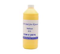 SEFNPOME 1000ML DTF Ink Compatible With Desktop And Large Format DTF Printers For Direct Transfer Film On PET Film Available Colors BK C M Y WH Suitable For L1800 Ink(1000ML-Yellow)