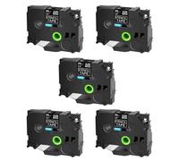 SEFNPOME 18-36mm Etching Stencil Labels 5PK Compatible With STe-141 STe151 STe161 Black On Clear For PT-D450 D600 Label Makers(5PK 36mm)